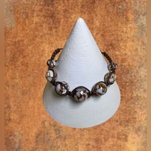 Handmade Macrame Multicolor Beaded Bracelet NWOT